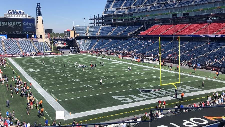 New England Patriots Interactive Seating Chart with Seat Views