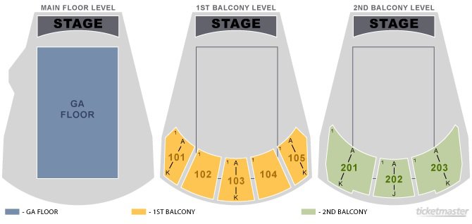 HammerStein Ballroom Seating Chart