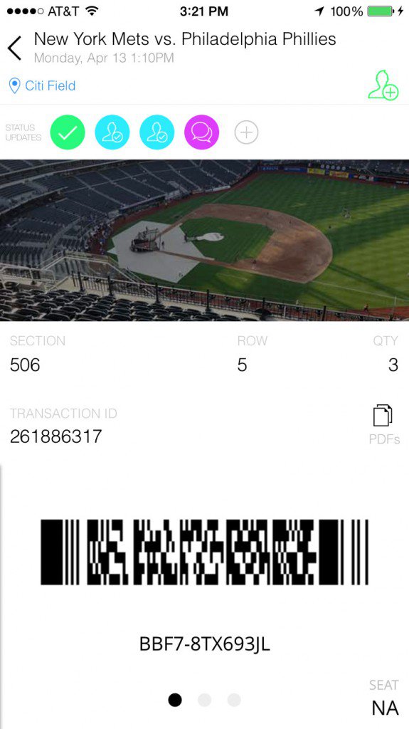Scanning Tickets on your phone
