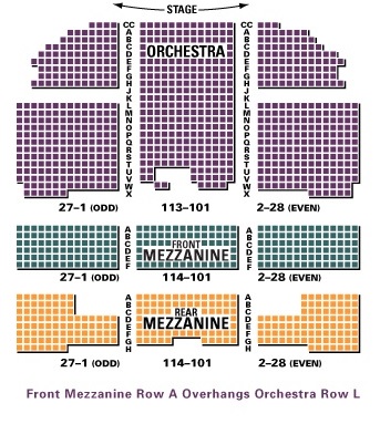 Detailed Richard Rogers - Hamilton Seating Chart