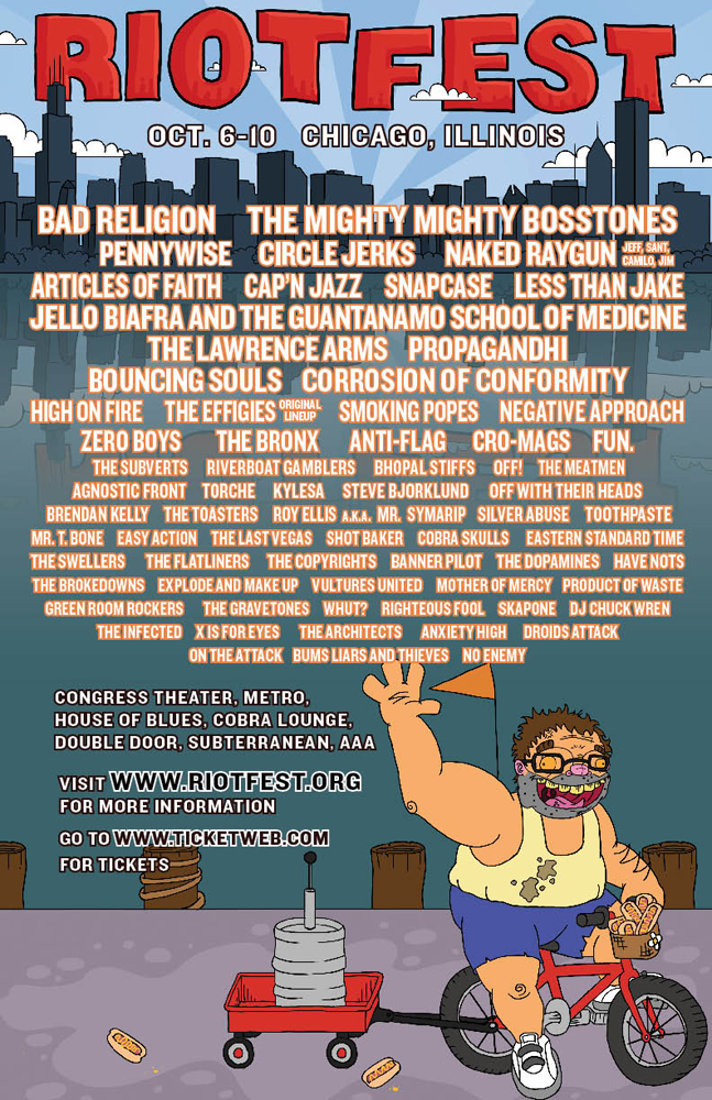 Riot Fest Lineup History 2012