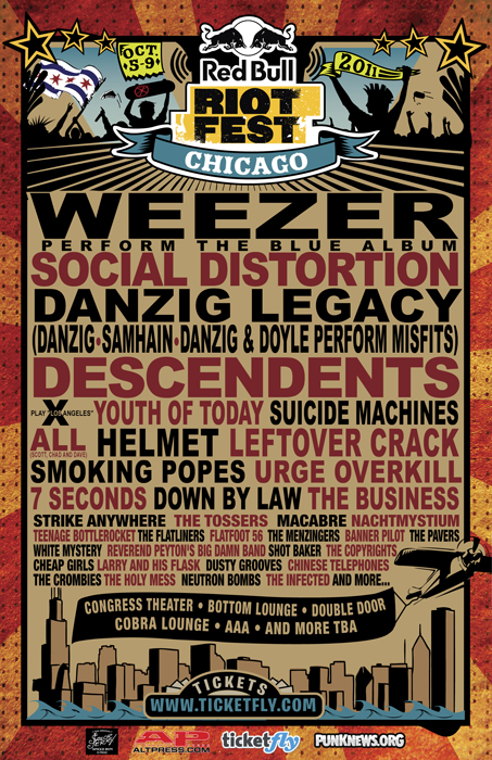 Riot Fest Lineup History 2012