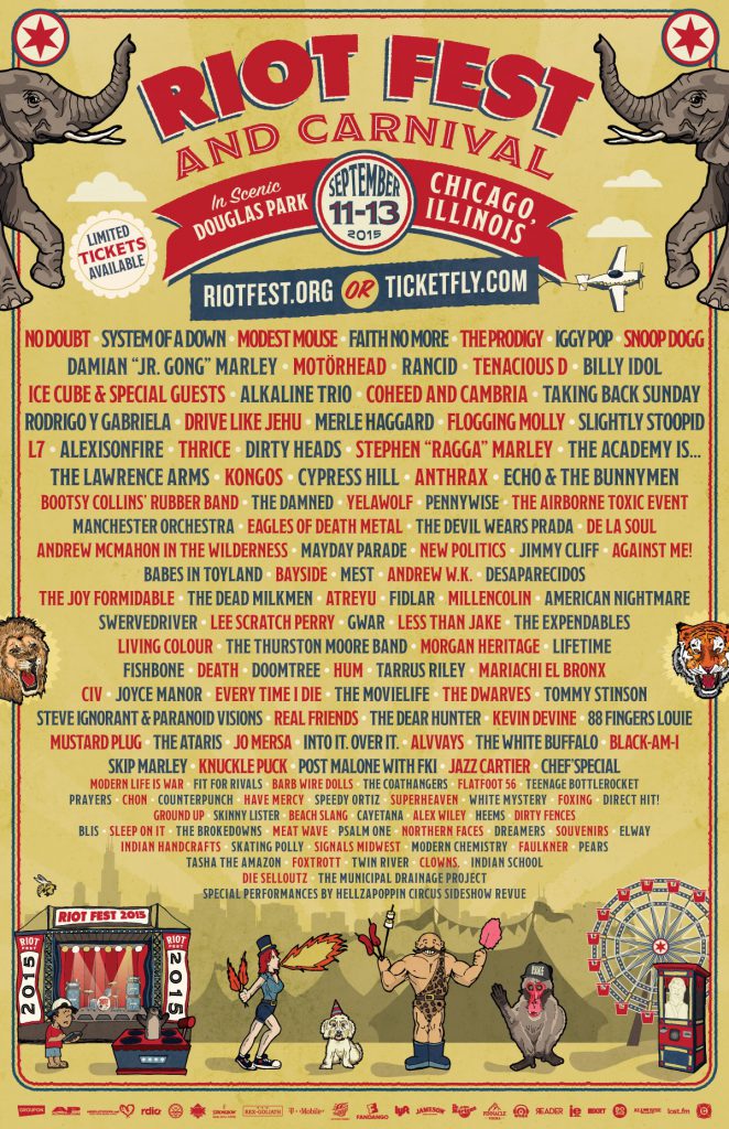Riot Fest Lineup History