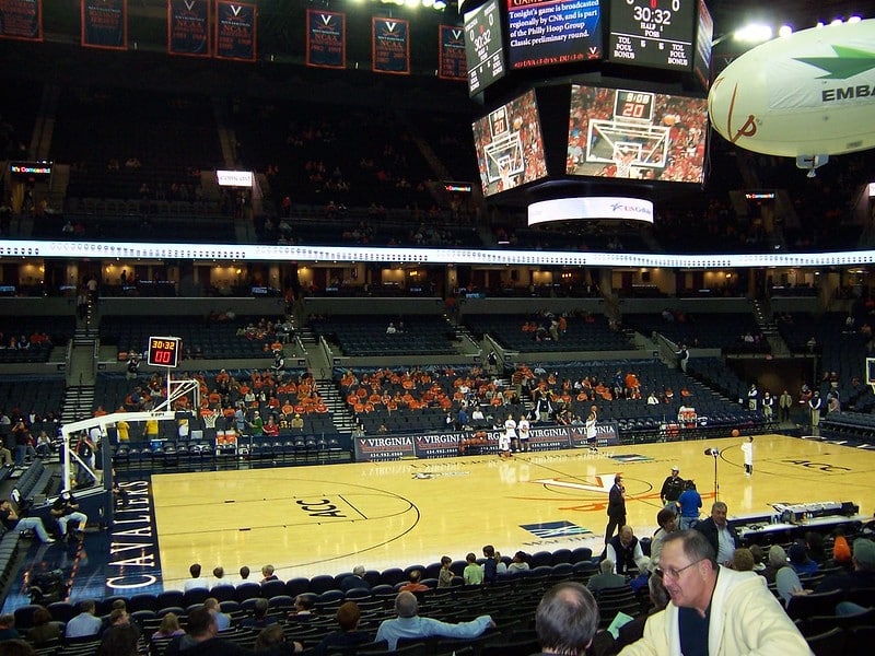 Virginia Cavaliers Basketball Interactive Seating Chart | John Paul Jones Arena