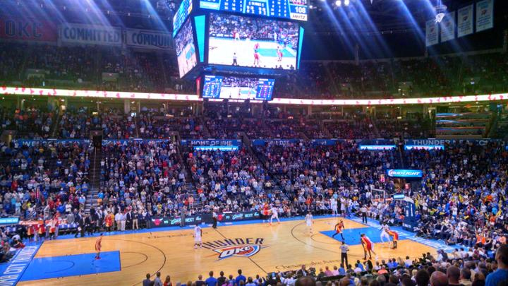 Oklahoma City Thunder Interactive Seating Chart with Seat Views