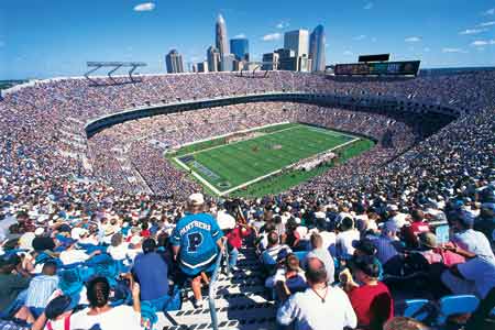 Carolina Panthers Interactive Seating Chart with Seat Views