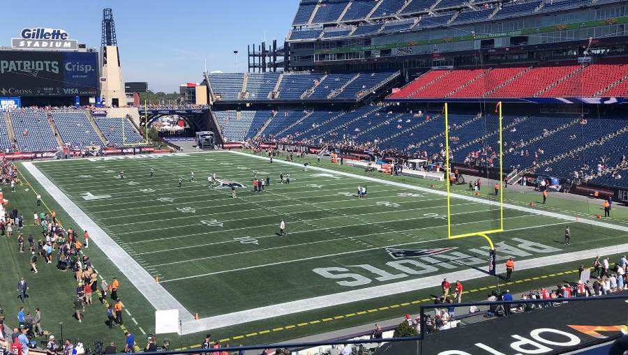 New England Patriots Interactive Seating Chart with Seat Views