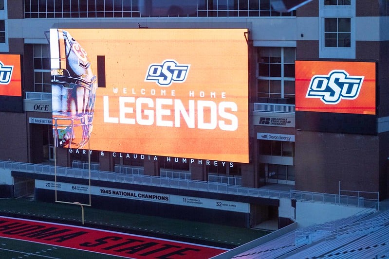 Oklahoma State Cowboys Football Interactive Seating Chart